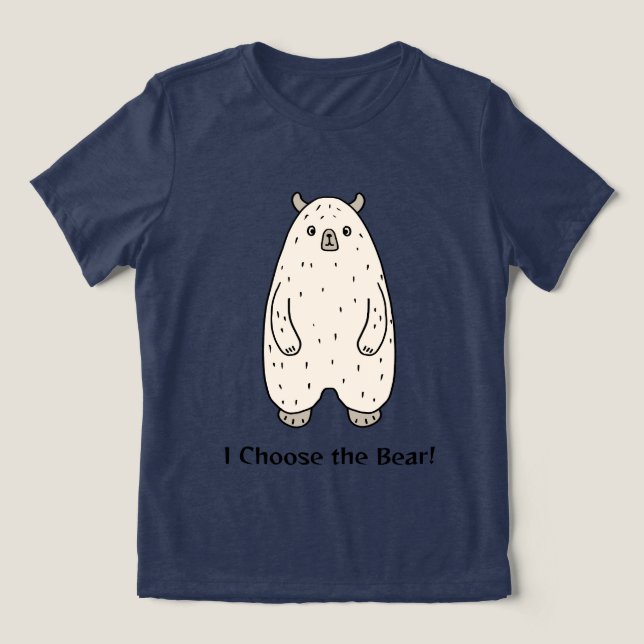 Bear Graphic Tee for Women (Design Front)