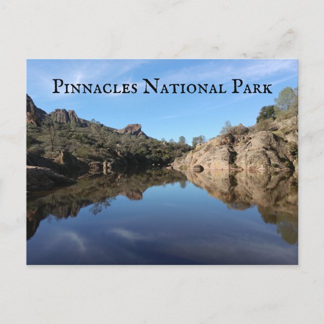 Bear Gulch Reservoir, Pinnacles National Park, CA Postcard (Front)