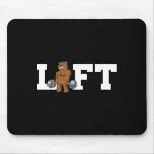 Bear Gym Weight Training Lift Deadlift Mouse Pad