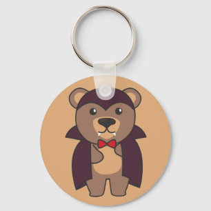 Bear Halloween Cute Devil Kids Vampire Costume Key Keychain