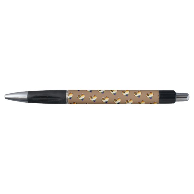 Bear Heart Pattern Pen (Front)