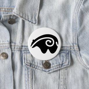 bear heartline 3 inch round button