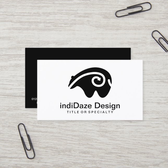 bear heartline business card (Front/Back In Situ)