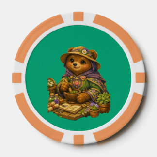 Bear herbalist poker chips