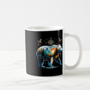 Bear Hiking Grizzly Bear Camping Camper Coffee Mug