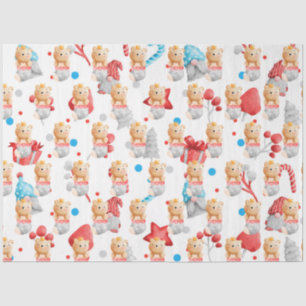 Bear Holidays Customize Tissue Paper