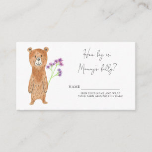 Bear How big is mommy's belly Enclosure Card