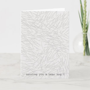 Bear hug greetings card