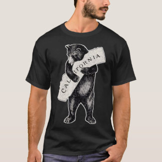 Bear Hug I Love California ArtRetro Vintage Cali T T-Shirt