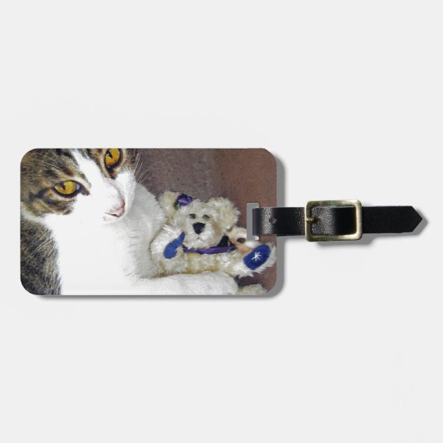 Bear Hug Luggage Tag (Front Horizontal)