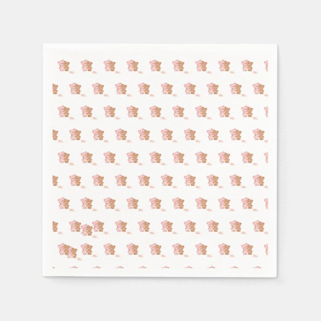 Bear Hug Napkin – A Cozy Touch for Sweet Moments (Front)