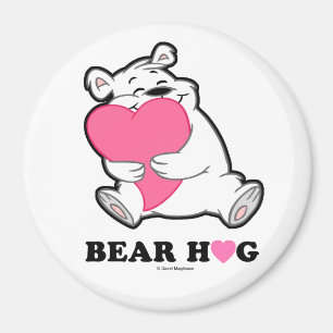 Bear Hug Round Magnets
