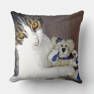 Bear Hug Throw Pillow
