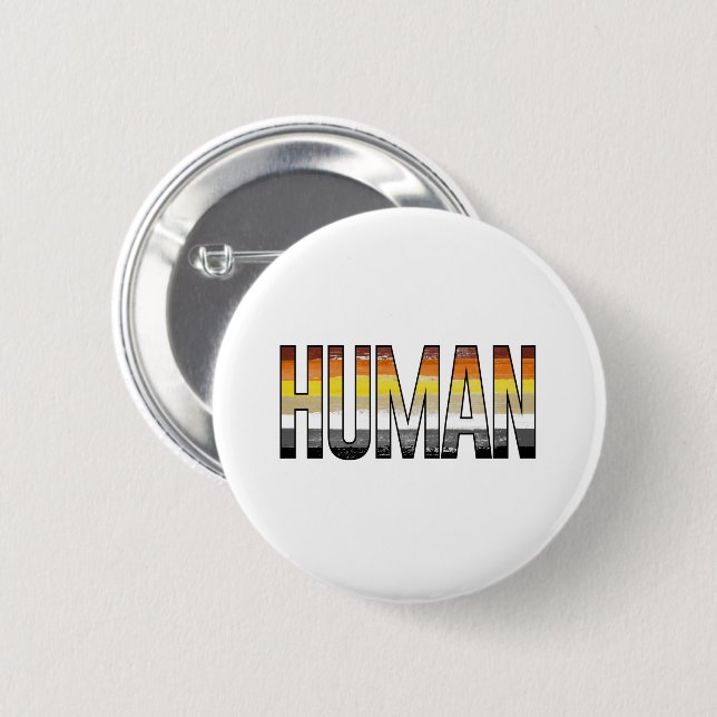Bear Human 2 Inch Round Button (Front & Back)