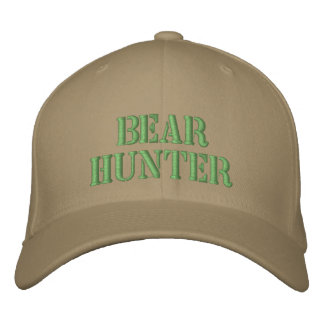 Bear Hunter Embroidered Hat
