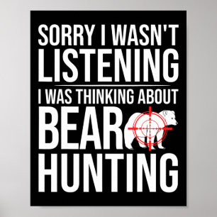 Bear Hunter Hunting In Alaska Poster