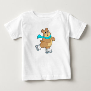 Bear Ice skating Ice skates Baby T-Shirt