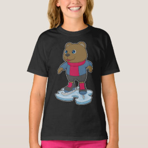Bear Ice skating Ice skates T-Shirt