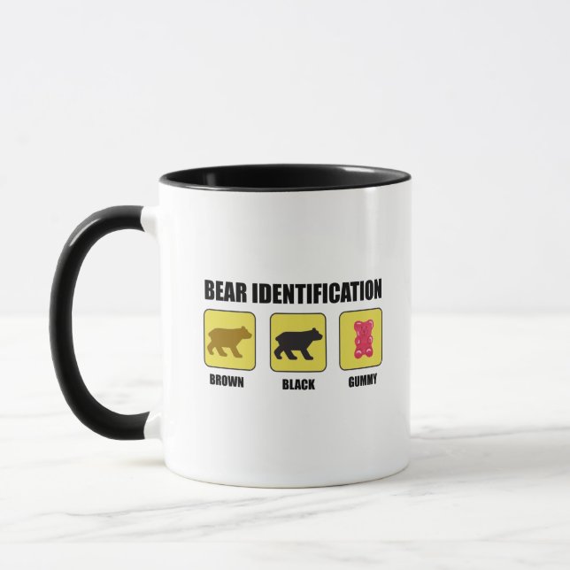 Bear Identification Funny Mug (Left)