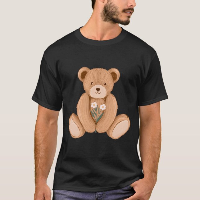 Bear Illustration T-Shirt (Front)