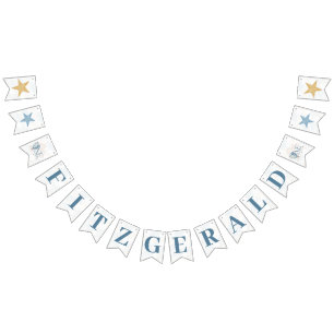 Bear in a Balloon Party Bunting Banner