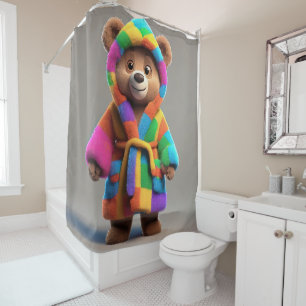 Bear in a colourful robe