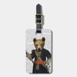 Bear in Blue Robes 2 Luggage Tag