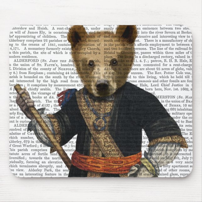 Bear in Blue Robes 2 Mouse Pad (Front)