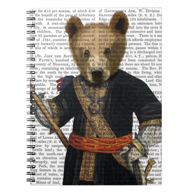 Bear in Blue Robes 2 Notebook (Front)