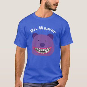 Bear in Braces Personalized Orthodontists T-Shirt
