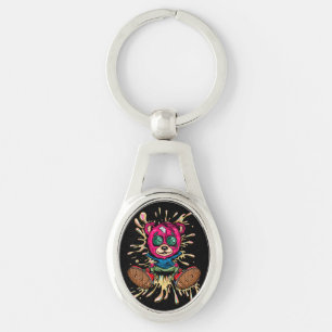 Bear In Honey Keychain