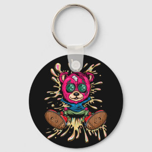 Bear In Honey Keychain