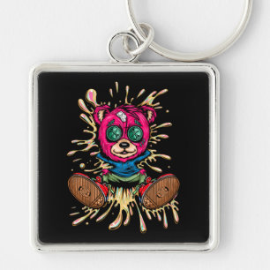 Bear In Honey Keychain