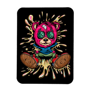 Bear In Honey Magnet