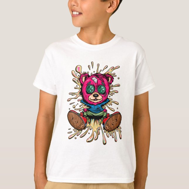 Bear In Honey T-Shirt (Front)