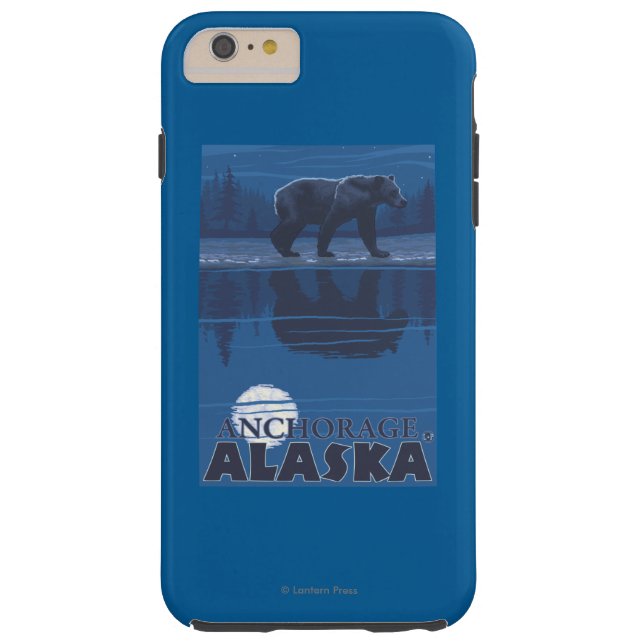 Bear in Moonlight - Anchorage, Alaska Case-Mate iPhone Case (Back)