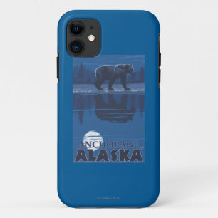 Bear in Moonlight - Anchorage, Alaska iPhone 11 Case
