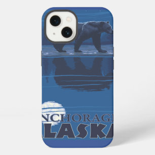 Bear in Moonlight - Anchorage, Alaska iPhone 13 Case