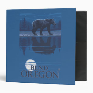 Bear in Moonlight - Bend, Oregon Binder