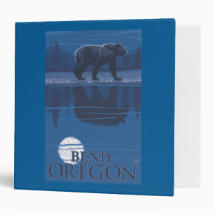 Bear in Moonlight - Bend, Oregon Binder