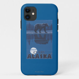Bear in Moonlight - Curry, Alaska iPhone 11 Case
