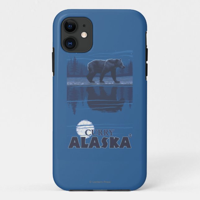 Bear in Moonlight - Curry, Alaska Case-Mate iPhone Case (Back)