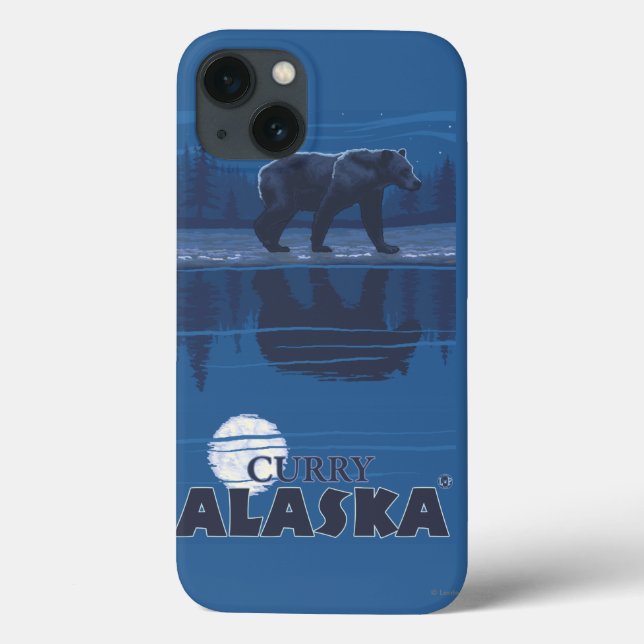 Bear in Moonlight - Curry, Alaska Case-Mate iPhone Case (Back)