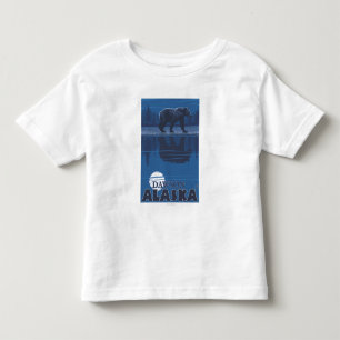 Bear in Moonlight - Dawson, Alaska Toddler T-shirt