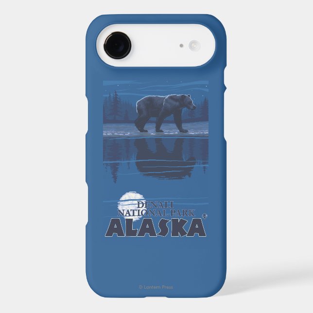 Bear in Moonlight - Denali National Park, Alaska Case-Mate iPhone Case (Back)