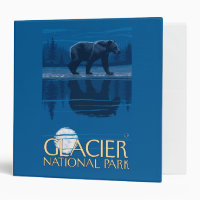Bear in Moonlight - Glacier National Park, MT
