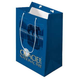 Bear in Moonlight - Glacier National Park, MT Medium Gift Bag