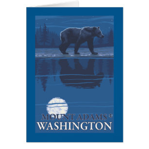 Bear in Moonlight - Mount Adams, Washington