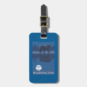 Bear in Moonlight - Mount Adams, Washington Luggage Tag