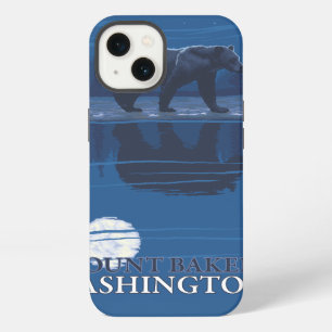 Bear in Moonlight - Mount Baker, Washington iPhone 13 Case